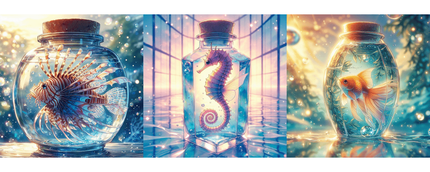 thumbnail-img-Anime Ocean Creatures in a Bottle